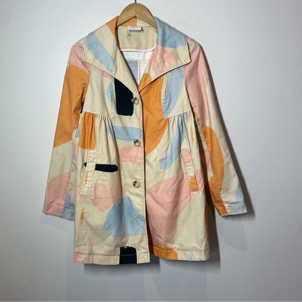 Anthropologie x Moglea Daybreak Trench Coat size 8 - Picture 5 of 14